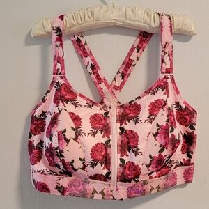 NWOT 6Lux Shefit Rose Pattern High Impact Padded Sports Athletic Performance